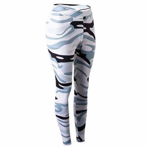 Women Camouflage Pants High Waist Sports