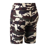 Women Camouflage Shorts High Waist Dry Fit