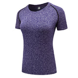 Fitness Women's Quick Drying Shirts Elastic Yoga Sports