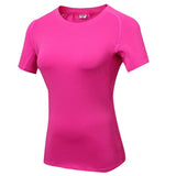 Fitness Women's Quick Drying Shirts Elastic Yoga Sports