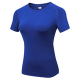 Fitness Women's Quick Drying Shirts Elastic Yoga Sports