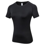 Fitness Women's Quick Drying Shirts Elastic Yoga Sports