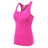 Women Professional Gym Shirts Sleeveless Yoga