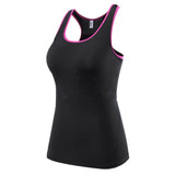 Women Professional Gym Shirts Sleeveless Yoga